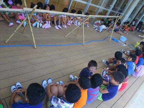 19日・待ちに待った流しそうめん!