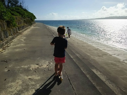 25日・伊江ビーチで海三昧!
