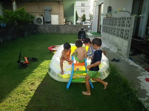 1日・3家族合同庭BBQ!