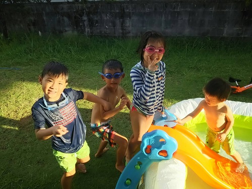 1日・3家族合同庭BBQ!