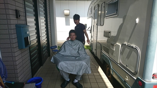 23日・試合前の出張カット!