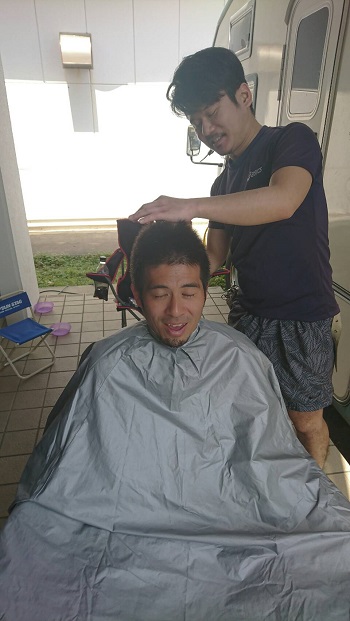 23日・試合前の出張カット!
