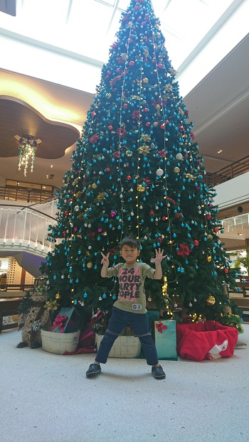 15日・スタバのキッズクリスマス会とシェラトンで次男の誕生会!