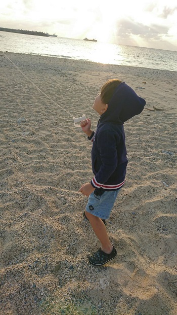 13日・本部の海で釣り!