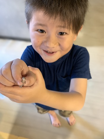 22日・ヤモちゃん手づかみ・・・