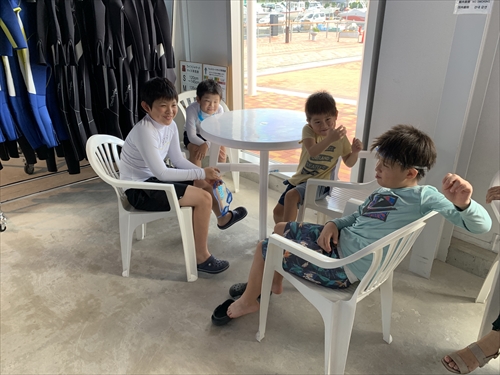 27日・北谷の海上アスレチックからの紅いもタルト作り!