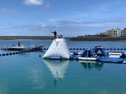 27日・北谷の海上アスレチックからの紅いもタルト作り!