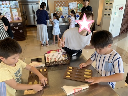 27日・北谷の海上アスレチックからの紅いもタルト作り!