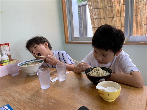 27日・北谷の海上アスレチックからの紅いもタルト作り!