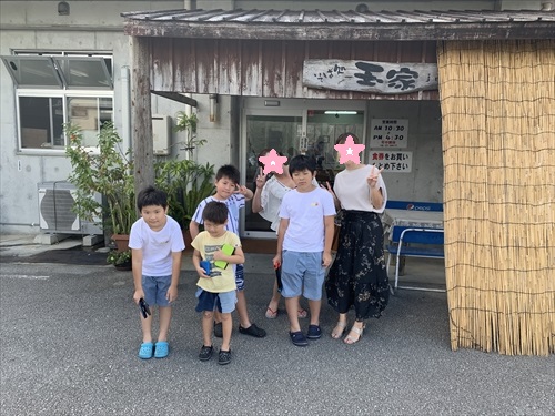 27日・北谷の海上アスレチックからの紅いもタルト作り!