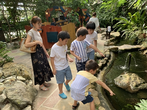 27日・北谷の海上アスレチックからの紅いもタルト作り!