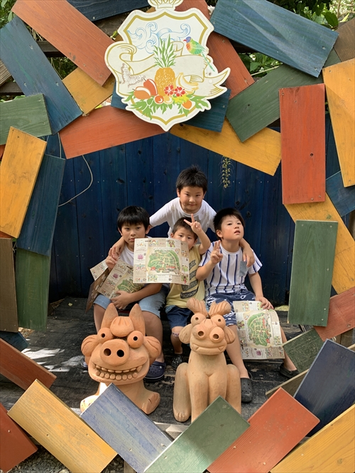 27日・北谷の海上アスレチックからの紅いもタルト作り!