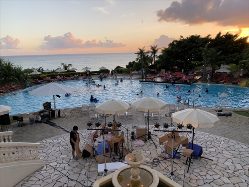 27日・北谷の海上アスレチックからの紅いもタルト作り!