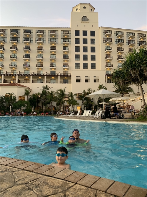 27日・北谷の海上アスレチックからの紅いもタルト作り!