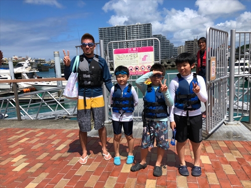 27日・北谷の海上アスレチックからの紅いもタルト作り!