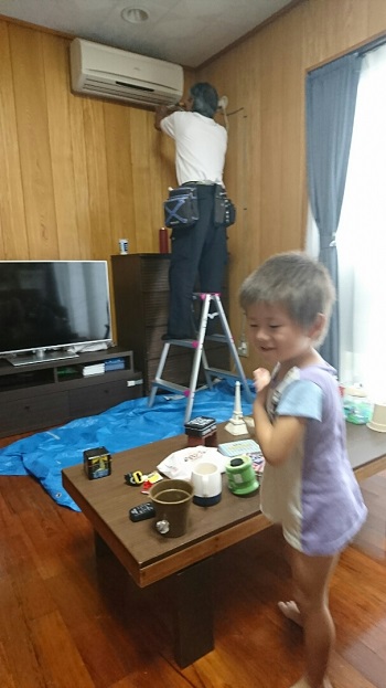 17日・エアコンの修理!
