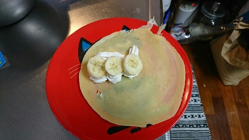 21日・クレープ作り!