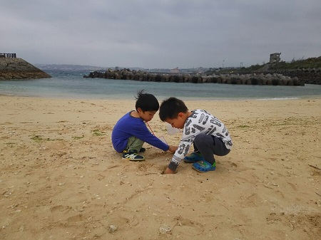 14日・カニ捕まえ!