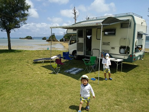6日・屋我地島でビーチキャンプ!