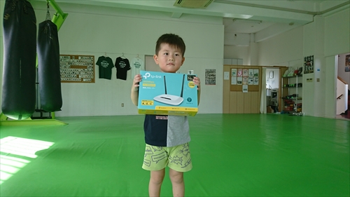 25日・次男とWi-Fi工事!