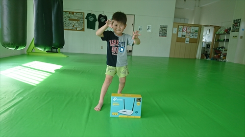 25日・次男とWi-Fi工事!