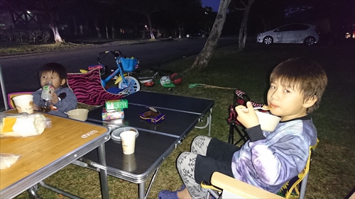 17日・県総合運動公園オートキャンプ場に泊まり来ました!