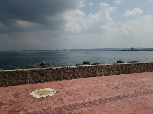 25日・北谷の足湯に!