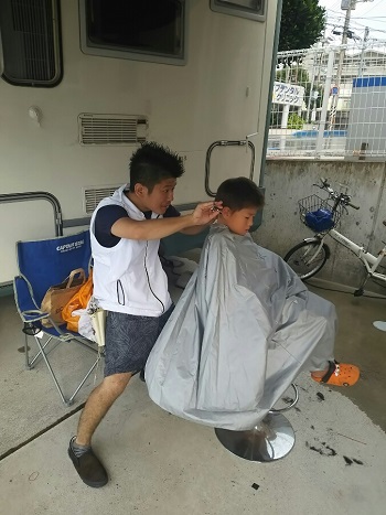 25日・北谷の足湯に!