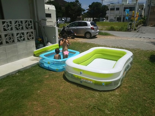 14日・デカ過ぎプールの水道代は?