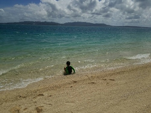 25日・伊江ビーチで海三昧!