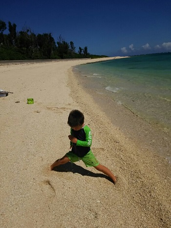 25日・伊江ビーチで海三昧!