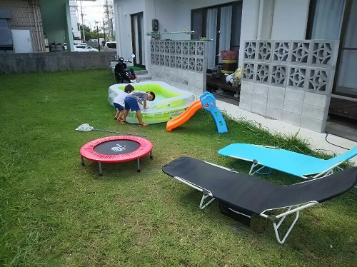 1日・3家族合同庭BBQ!