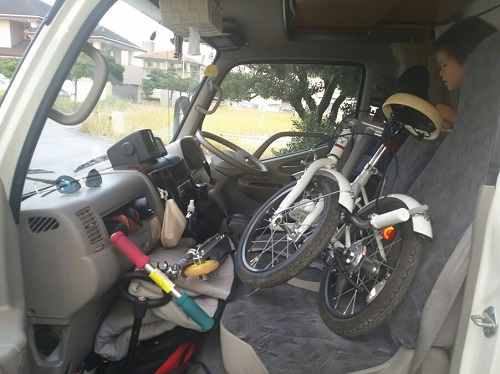 31日・3台目の車と3台目の自転車と。