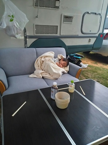 3日・K-1初代フェザー級王座決定戦を庭BBQで!