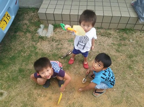 14日・砂辺のリーフでモンガラ先輩!