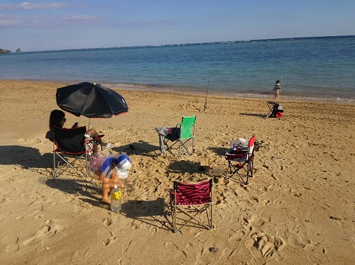 2日・お正月なのに海水浴!
