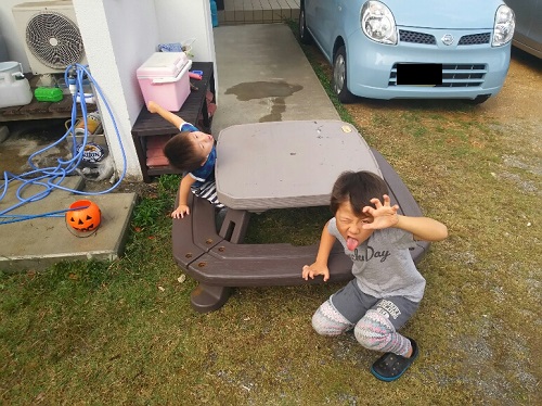 8日・ピクニックテーブルげっとん!