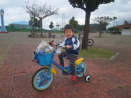 15日・次男の初自転車!