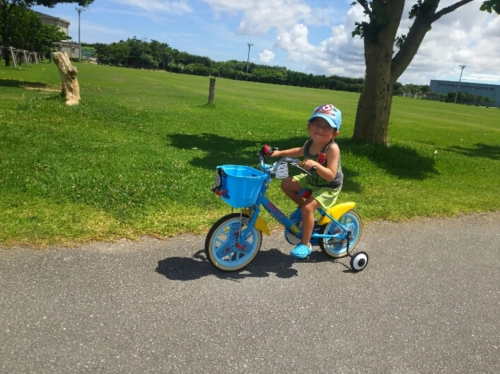 7日・初めての自転車からの給食試食会!