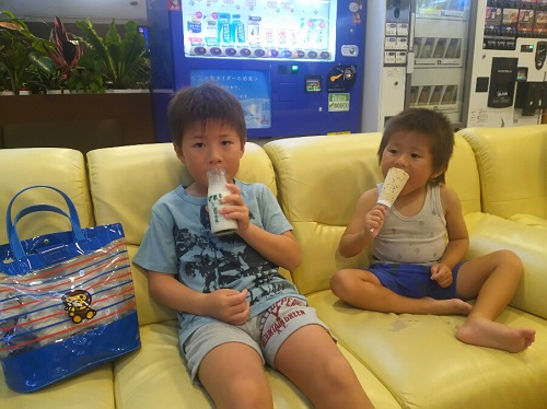 5日・噴水フルーツポンチ!