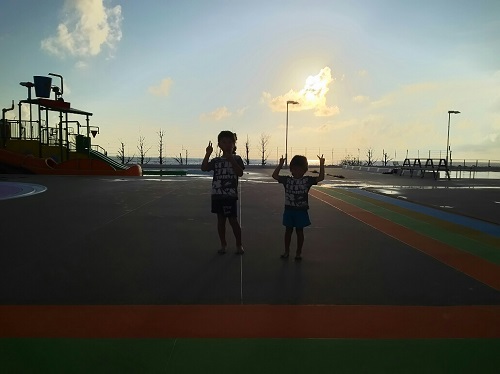 16日・昼練とプールとビーチパーティ!