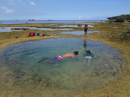19日・残波岬でシュノーケリング!