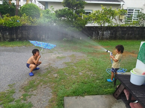 22日・沖縄はスコールが多い!