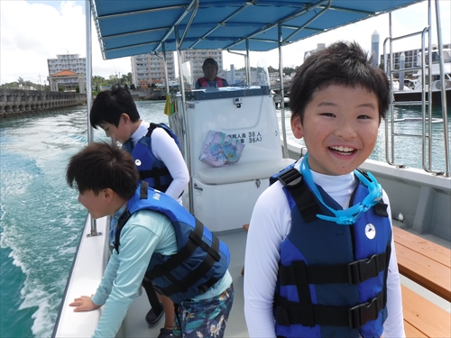 27日・北谷の海上アスレチックからの紅いもタルト作り!