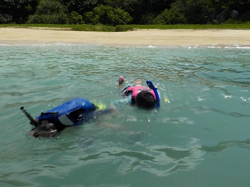 25日・海三連チャンでシュノーケルと釣り!