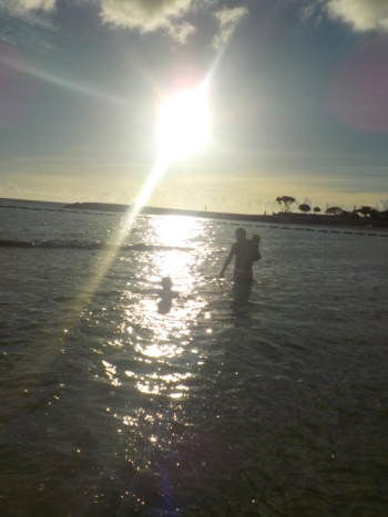 7日・北谷のサンセットビーチへ!