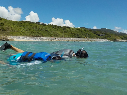 24日・ぎのわんシーパーティで穴場ビーチシュノーケルinゴリラチョップ!