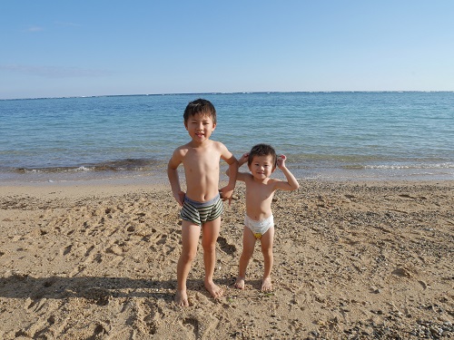 2日・お正月なのに海水浴!