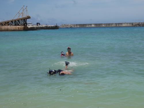 25日・海三連チャンでシュノーケルと釣り!