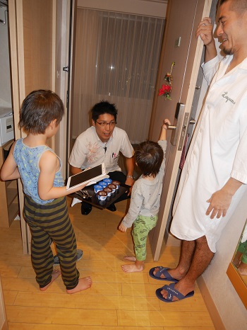 15日・ラグナガーデンホテルで次男の誕生会!